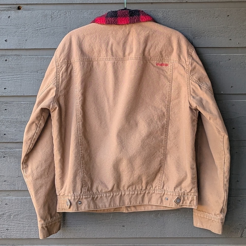 Chubbies The Piston Trucker Jacket Canvas Buffalo Check Sherpa Lined Medium - Picture 5 of 10